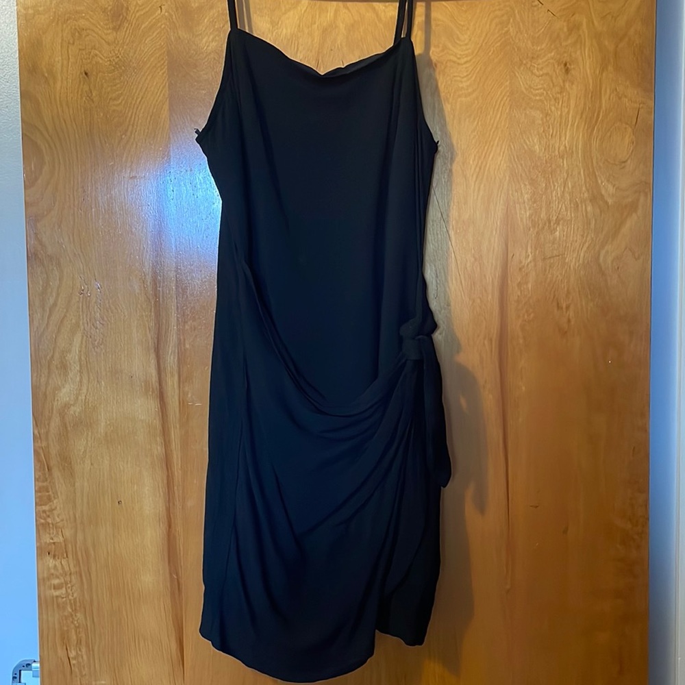 Forever 21, size M black summer dress, polyester material, w/ slip underneath